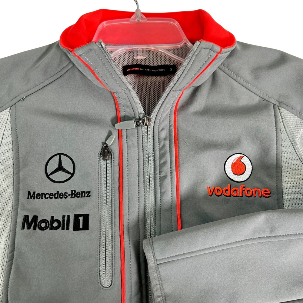 Vodafon‎ F1 Mclaren Mercedes Racing Jacket Gray Zip S